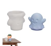 Moules de bougies d'Halloween Silicone - Funny Ghost 3D Silicone Moule | Pumpkin Creative Skull Aromatherapy Candle Resin Chocolate Resin | Moule décoratif - fabrication de chandelles de vacances