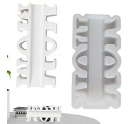 Moules de bricolage avec lettres collantes - Moules longs pour lettres de l'alphabet - Formes décoratives pour maman et lettres de l'alphabet - Moules en silicone avec une lisse qui reste