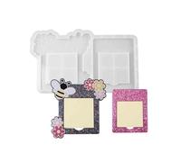 Moules De Cadre En Résine Cadre Forme Note Collante D'artisanat Fournitures Fabrication Bijoux D'artisanat Texture Silicone Moule Papeterie Silicone