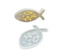 Moules De Chandelier En Silicone De Poisson De Créature Marine Pour La Fabrication De Résine Époxy Bougeoir Photophore Décoration De Gypse Moule De Poisson Fait À La Main