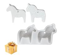 Moules De Chevaux Pour La Résine - Moule De Coulée En Silicone, Moules D'artisanat À Libération Facile | Plaster Ciment Gypsum Pendant Ornements Décoratifs Pour Aromathérapie Soap De Boug