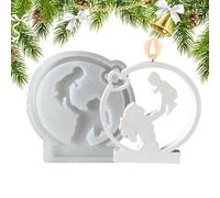 Moules de chocolat de la fête des mères - 5.28x4.92x0,3 pouces Moule de cuisson en silicone, moule fondant | Mother Mother Child SiliconeMold pour chocolate décorations de gâteaux de au chocol