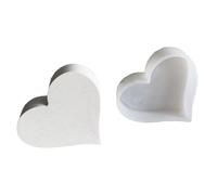 Moules De Coeur Silicone - Moule De Silicone En Forme De Coeur | Moule De Silicone À Cœur Creux | Moules De Silicone Pour La Résine | Résine Époxy De La Saint-Valentin | Décors De Maison De Mariage De