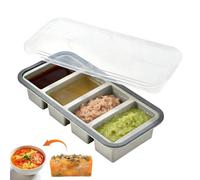 Moules De Congélateur En Silicone - Récipients De Stockage Des Aliments À Dégagement Facile Pour Bouillon De Sauce À Soupe | Récipients Réutilisables En Silicone Allant Au Congélateur Pour Les Restes