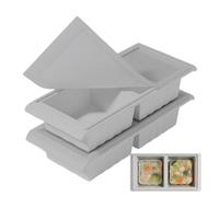 Moules de congélation - Convient à un usage alimentaire, hermétique, réutilisable - Cubes de congélation en silicone - pour bouillon, soupe, restes de sauce, préparation des repas, congélation