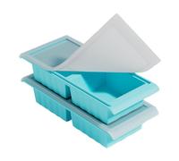 Moules de Congélation en Silicone | Contenants hermétiques à 2/4 compartiments - Moules de congélation en silicone avec couvercles - pour bouillon, soupe, restes, sauce, préparation repas, congélation
