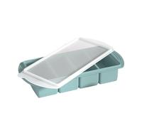 Moules de congélation en silicone d'une capacité de 1 L avec 4 cavités, plateau avec couvercle réutilisable pour soupe, glace, et plus encore, récipient de rangement de cuisine durable, parfait pour