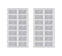 Moules de Coulée Domino en Silicone pour Garçon et Filles, Lot de 2 Pièces