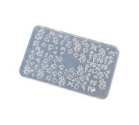 Moules de création de manucure sur le thème des fleurs, outils en silicone texturés pour la formation en nail art et la fabrication d ' accessoires décoratifs, moule en silicone, moules à thème de