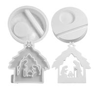 Moules de crèche artisanales pour la décoration de Noël, les pendentifs de crèche, moule en résine, pour projets créatifs, fournitures de bricolage, adultes, amis, mère