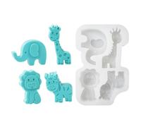 Moules de cuisson créatifs en Silicone pour la maison, moules pratiques de cuisson de gâteaux en Silicone avec des motifs d ' animaux pour plateaux à glace sucrés et desserts animaux