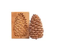 Moules de cuisson de cuisine en bois - Moules à chocolat - Moules à biscuits en bois pour tampon de gaufrage - 8 styles de moules pour la cuisson de fleurs et de feuilles, roses, oiseaux, cerfs