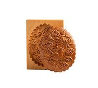 Moules de cuisson de cuisine en bois - Moules à chocolat pour estampage - 8 styles - Moules à biscuits pour la cuisson de fleurs et de feuilles, roses, oiseaux, cerfs, maisons, hérissons, pommes de