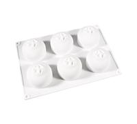 Moules De Cuisson En Silicone, 6 Cavités Résistantes À La Chaleur, En Forme De Myrtille, Moule Flexible Antiadhésif | Outil De Bricolage Pour Biscuits À La Gelée De Crème Glacée Au Chocolat, Cuisine À