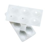 Moules de cuisson en silicone de qualité alimentaire 6 cavités pour gelée, crème glacée, mousses en forme de citron, dessert, moule à gâteau multi-usage en silicone