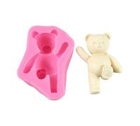 Moules de cuisson en silicone de qualité supérieure en forme d ' ours drôle, parfaits pour créer des décorations amusantes de bonbons chocolat et de gâteaux, équipement de cuisson artisanal