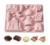 Moules de cuisson en silicone, moule à gâteau 3D Castle, moule à gâteau en silicone antiadhésif pour gâteaux, dessert français pour pâtisserie chocolat, savon et crème glacée