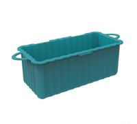 Moules de cuisson en silicone pour gâteaux, muffins et desserts, faciles à laver à la main ou au lave-vaisselle, 17 x 8 x 9 cm (vert)