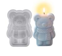 Moules De Cuisson,Forme ours 3D fait main | Moule pour confiseries | Pour Gâteaux Bonbons Glaçage Pâtisserie Glace Savon Plâtre