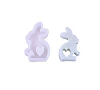 Moules de cuisson, moule en silicone flexible, forme de lapin, A