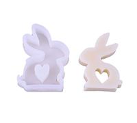 Moules de cuisson, moule en silicone flexible, forme de lapin, C