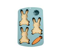Moules de Cuisson pour Pâques - Forme de lapin 3D à démoulage facile,Moule en Silicone pour Lapin 3D,Pour décoration de gâteaux, cupcakes, bonbons, gelées, pâtisseries, glaces, savons et