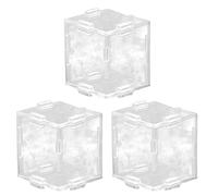 Moules de culture de légumes - 3 pièces transparentes en forme de cube et de cœur, guide de croissance des fruits, moule carré unique pour tomates et , art de jardin à faire soi-même | pour