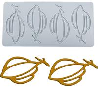 moules de Dentelle de Silicone pour la décoration de gâteau, 4 Trous Tulipes Vendos85