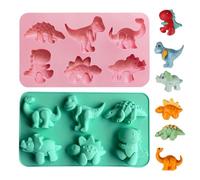 Moules De Dinosaures 2 Pièces, Moules Créatifs En Silicone, Moules À Gâteaux, Moules À Chocolat, Outils De Cuisson