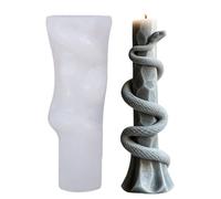 Moules de fabrication de bougies, moules en silicone époxy, moule de moulage en résine serpent, moule décoratif réutilisable en forme d'animal, idéal pour les travaux manuels, bougies, gâteaux mousses
