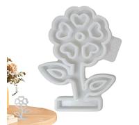 Moules de fleurs en silicone - Moules de Flores de Silicona | Moule en résine d'argile en forme de pot de fleurs | Moules de recyclage de crayons | Outil d'artisanat résistant à la chaleur pour