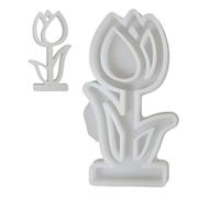 Moules de fleurs en silicone | Moules de Pâques en forme de pot de fleurs | Flexibles, antiadhésifs, réutilisables, résistants à la chaleur, fournitures de fête de Pâques pour la fabrication de centre