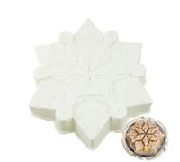 Moules De Flocon De Neige En Silicone,Moules De Noël En Silicone - Moule à gâteau en forme de rondelle, moules à flocons de neige, à bonbons de Noël, décorations de gâteaux en forme de flocon de