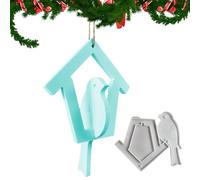 Moules de fonte de silicone - moule de résine d'oiseaux domestiques, fabricant d'ornements de fabrication -par -te, moule époxy flexible, porte-clés et moulage par pendentif | Moule à la main en t
