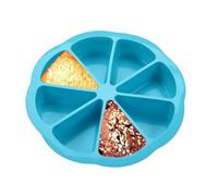 Moules de gâteau en silicone pour la cuisson - forme triangulaire avec 8 compartiments, forme de muffin non camionnaire | Pan de silicone pour le pain de maïs et la mousse des muffins de Brownie dans