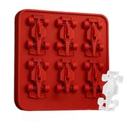 Moules De Glace Pour Cocktails - Cube En Silicone 6 Pièces | Tray De Glace À Libération Facile Réutilisable | Forme De Voiture De Course Pour Le Bourbon, Le Whisky, Le Vin, Le Cocktail, Le Jus, La Biè