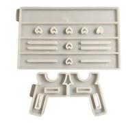 Moules de jambe de banc en béton - Bancs longs moule de coulée en résine époxy, moule en ciment de silicone, durable et réutilisable pour le plâtre et la résine, conception de haute qualité pour des f