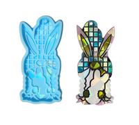 Moules de lapin nain, moule de moulage sur le-Lapin câlin bleu