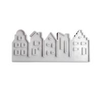 Moules de maison en silicone polyvalents pour insérer des ornements. Moules de maison en silicone pour projets et décorations de vacances festives Outils pour la fabrication de bijoux