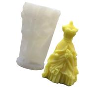 Moules de mariage en silicone pour résine époxy, robe de princesse, plâtre, décoration de robe de mariée, ornement en silicone résine époxy