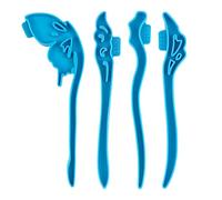 Moules de moulage de bijoux en résine époxy Moules à cheveux Bâtonnets de cheveux Artisanat Moules pour femmes Bâtonnets en silicone