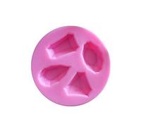 Moules de moulage en résine, 3D en forme de boule de diamant, cœur, carré, ovale, pour bijoux, loisirs créatifs, moulage de résine époxy, 7,2 x 7,2 x 1,2 cm
