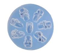 Moules de nail art 3D en silicone différentes formes pour la décoration de l'art des ongles Forme en résine de cristal diamant à facettes Pierres précieuses Moules acryliques Moules de nail art 3D
