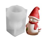 Moules de Noël en silicone - Forme 3D Père Noël - Non adhésif - Pour les vacances, la maison, le bureau, Halloween, l'arrosage du savon