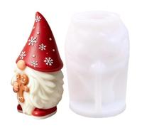 Moules de Noël en silicone Forme d'Art en Silicone Réutilisable au | Moule bougie plâtre décoration Noël Pour Passionnés Débutants Maman Femmes Table De Chevet Étude Dortoir Table