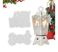 Moules de Noël en silicone | Lanterne de Noël - Moules époxy réutilisables pour plâtre en résine, décoration d'intérieur, décorations de fête, centres de table