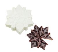 Moules de Noël en silicone, moule en silicone flocon de neige,Moules de Noël Moule à flocon de neige - Décorations de gâteaux en forme de de, moules à bonbons de, moule à gâteau pour