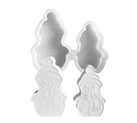 Moules de Noël en silicone - Moule en silicone pour l'hiver - Moules en silicone en forme de plâtre - Moule en silicone anti-adhésif pour Noël, Halloween