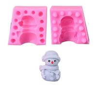 Moules de Noël en silicone pour savon, décorations de Noël, moules en résine époxy pour décorations de gypse, moule bonhomme de neige