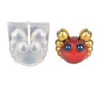 Moules de Noël mignons en silicone pour savon en forme de crabe, décoration de mariage, maison, fête, aromathérapie, animal de dessin animé